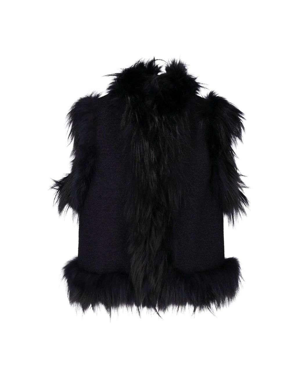 Fendi Black Fur Detail Gilet
