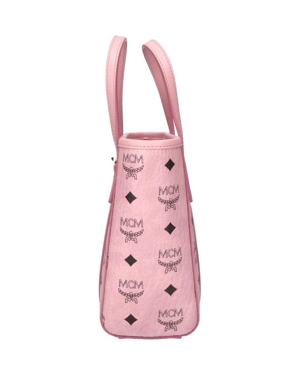 MCM Pink Logo-Print Tote Bag