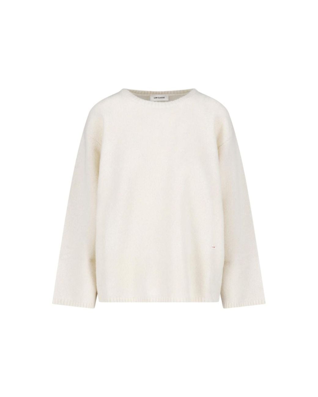 Low Classic White Wool Blend Sweater