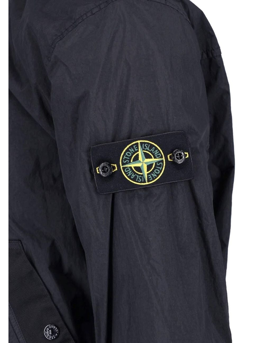 Stone Island Blue Jacket "Crinkle Reps Ny" for men