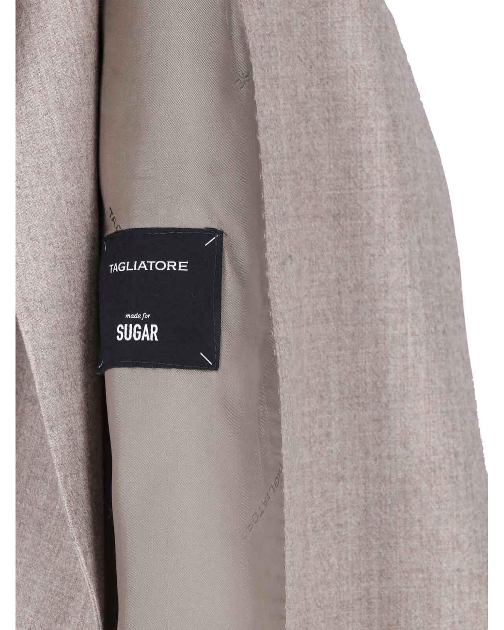 Tagliatore Gray Double-Breasted Taupe Suit With Tailored Finish