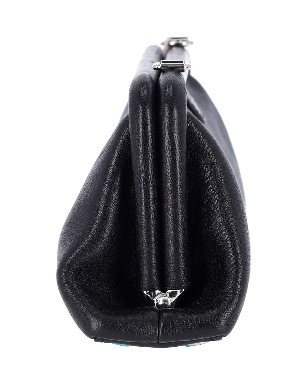 Vivienne Westwood Black Structured Frame Clutch