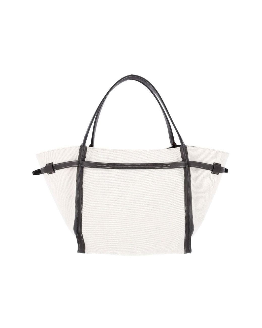 Borsa Tote Media "Tim" di Tod's in White