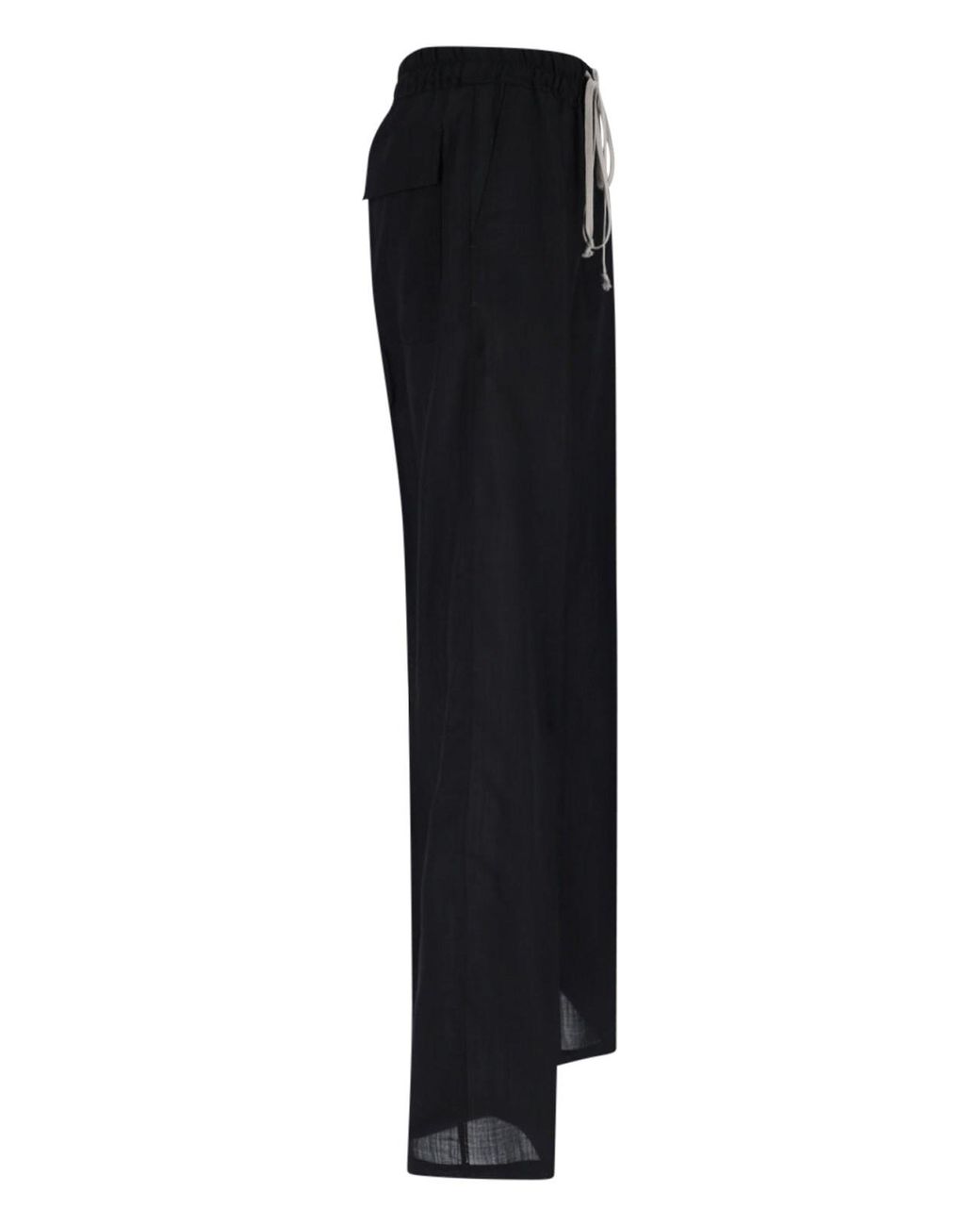 Rick Owens Black Wool Pants