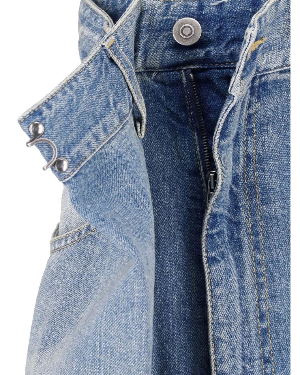 Maison Margiela Blue Wide-Leg Jeans