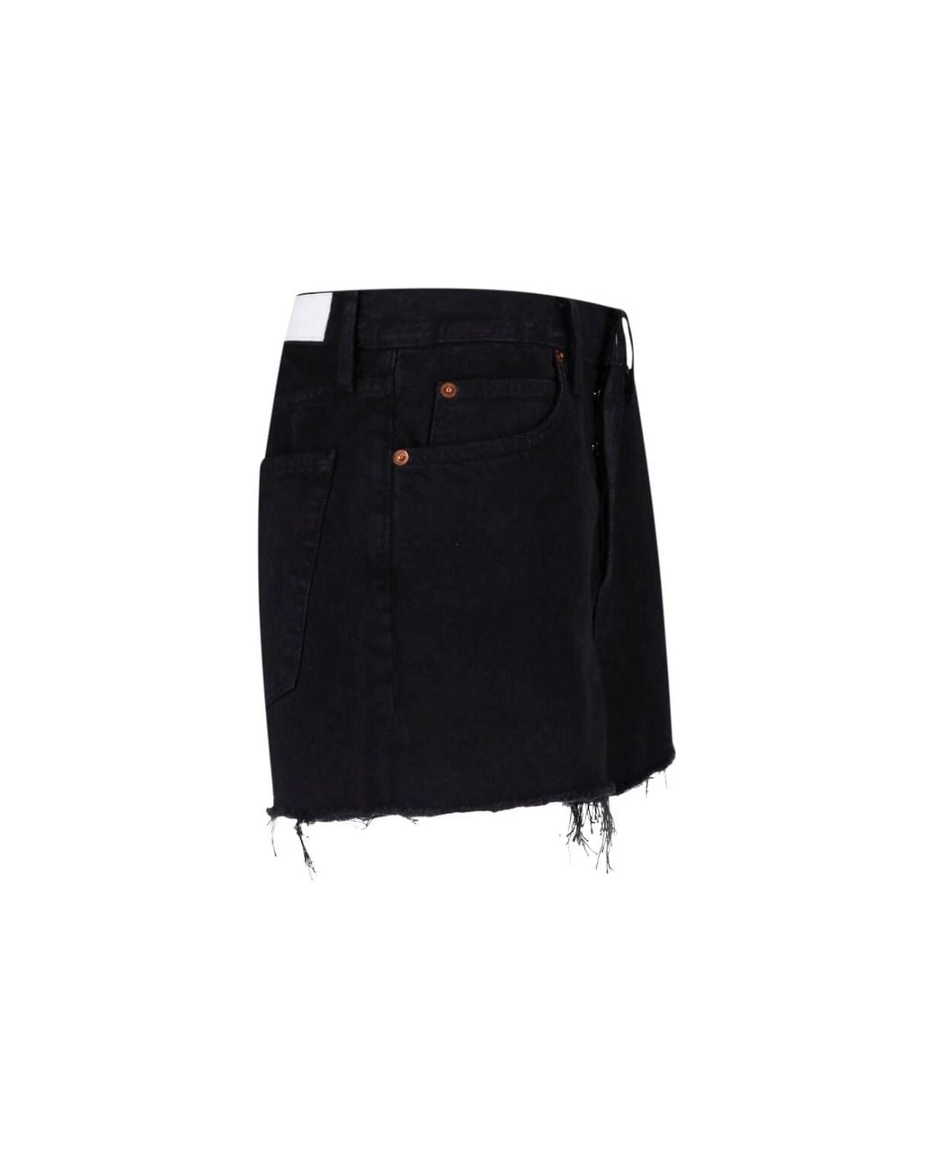Re/done Blue Denim Shorts