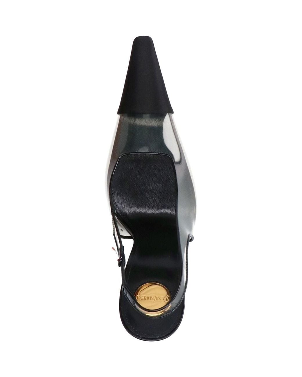 Saint Laurent Metallic Slingback Pumps “Romy”