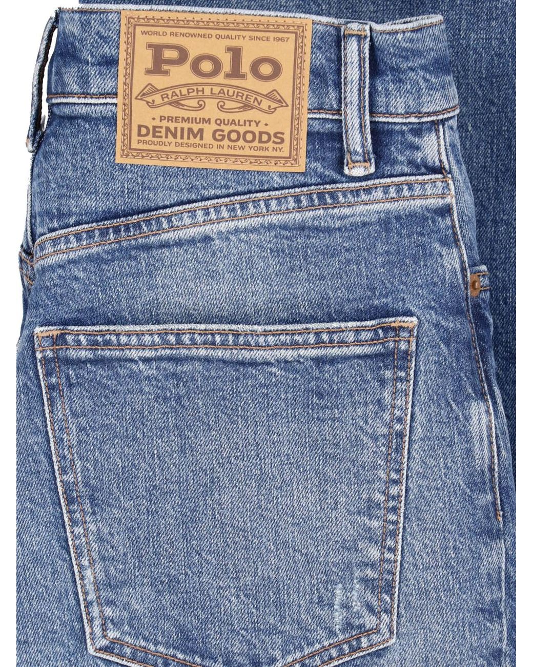 Polo Ralph Lauren Blue High-Rise Flare Jeans