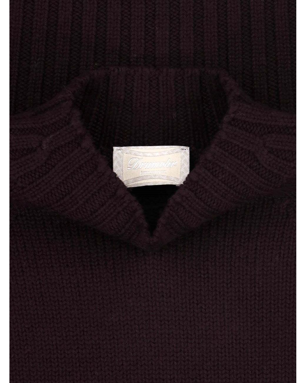 Drumohr Purple Merino Wool Sweater