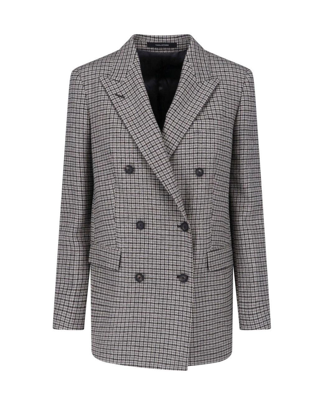 Tagliatore Gray Double-Breasted Blazer