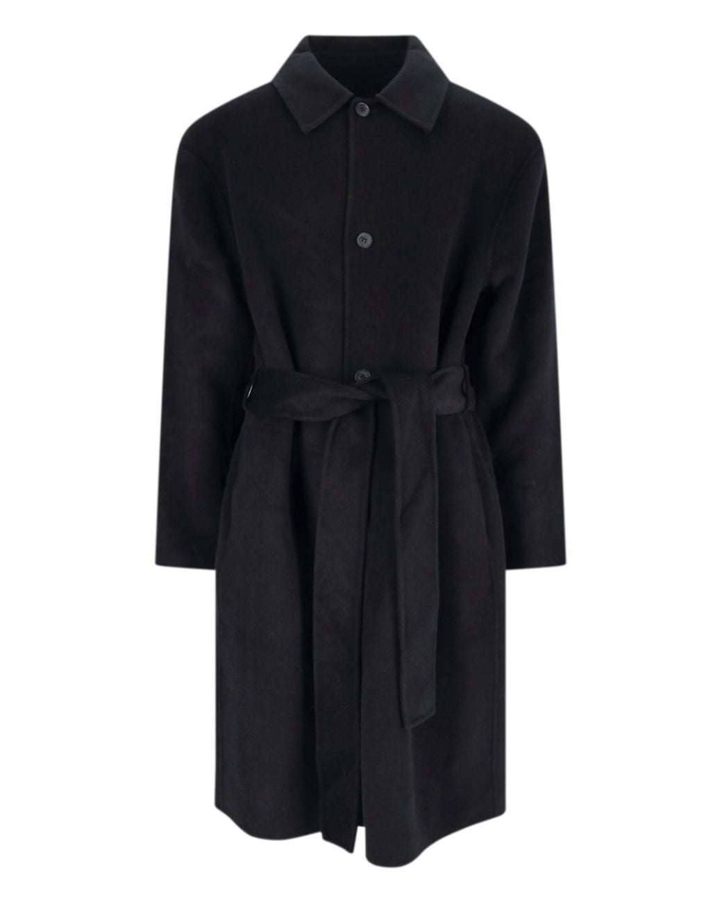 BERNER KUHL Black Single-Breasted Coat for men