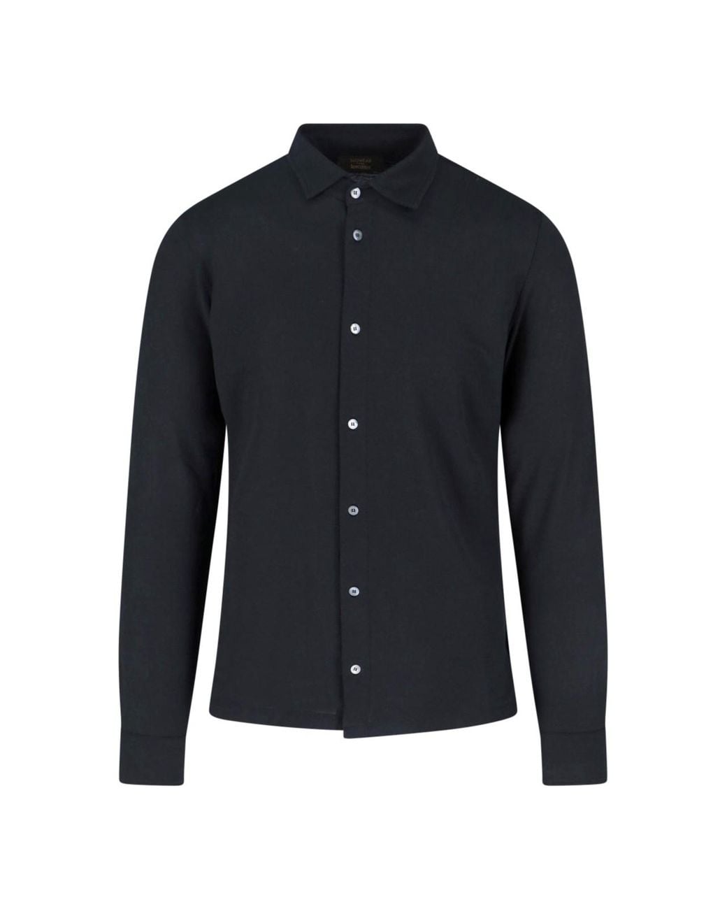 Zanone Blue Cotton Shirt for men