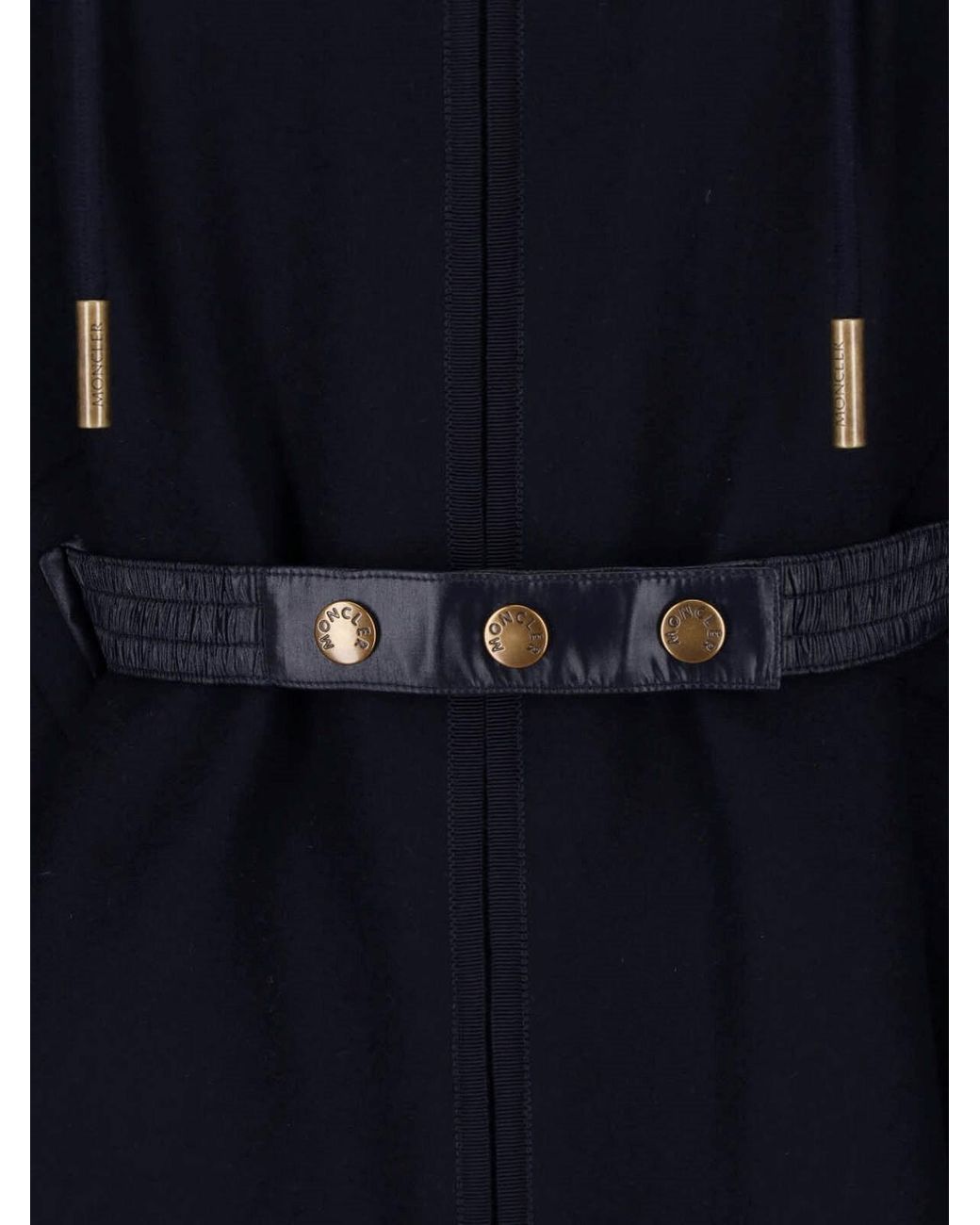 Moncler Blue Wool Blend Cape