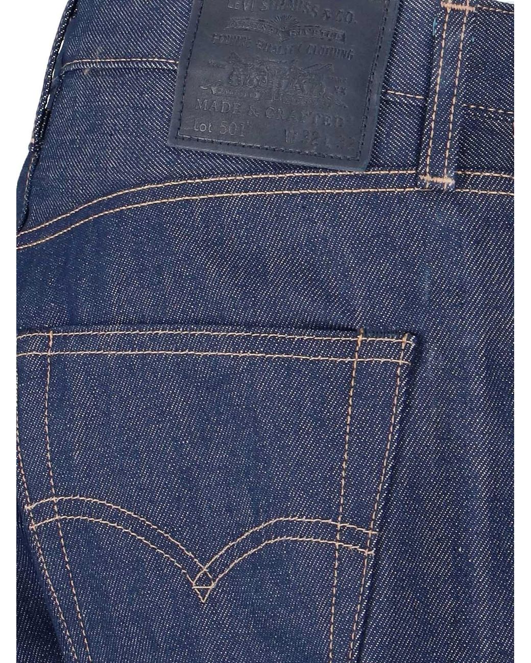 Levi's Strauss Blue 'Made &Amp; Crafted 80S 501' Jeans for men