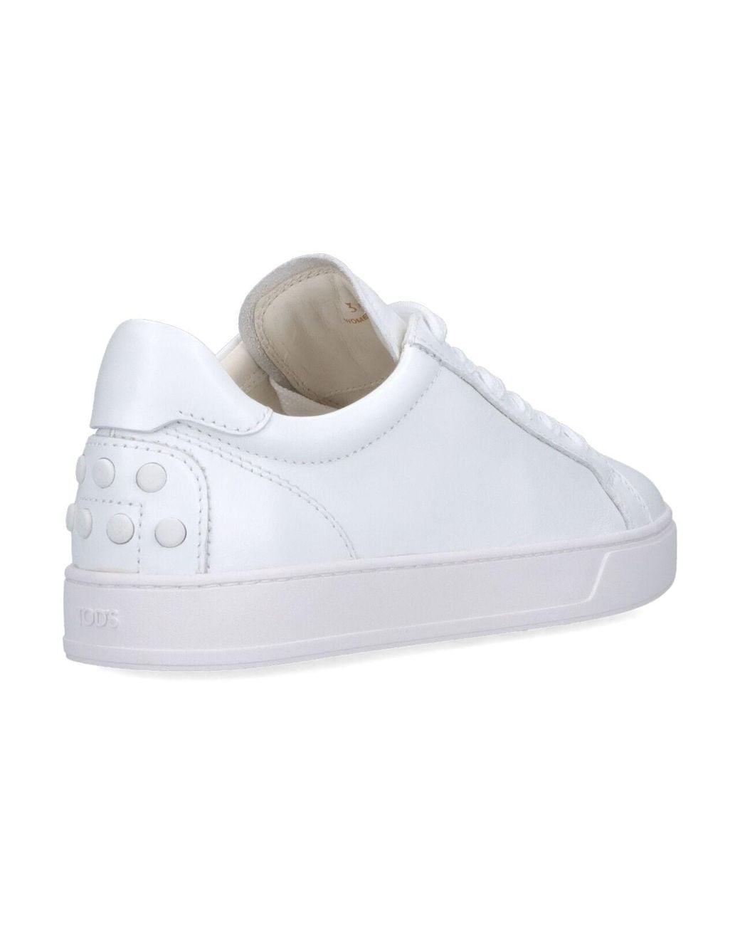 Tod's White Calf Leather Sneakers
