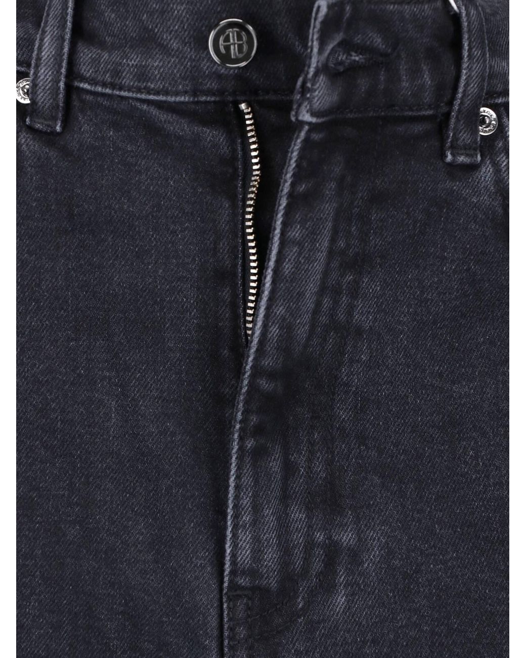Anine Bing Blue High-Rise Flare Jeans