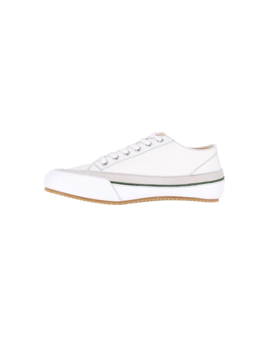 Maison Margiela White Low-Top Lace-Up Sneaker for men