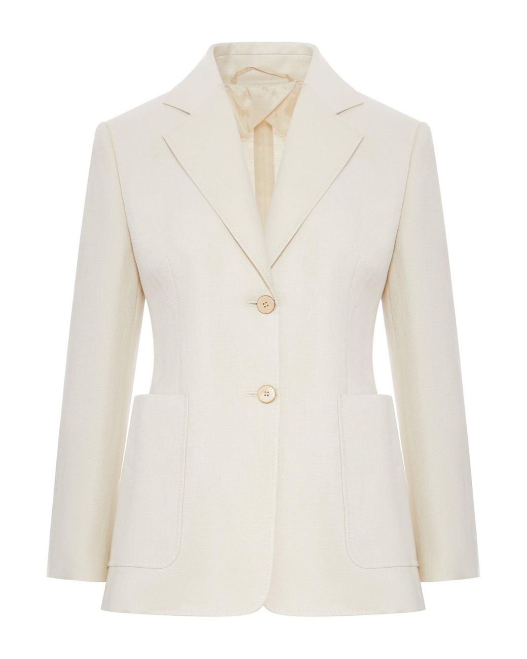 Max Mara White Single-Breasted Volonta Jacket