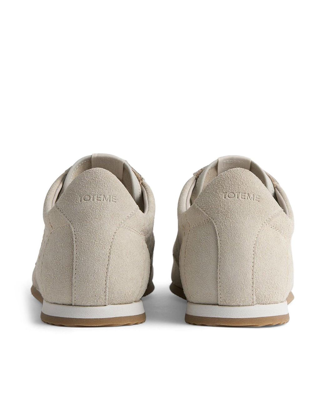 Totême  White Flex Suede Sneakers