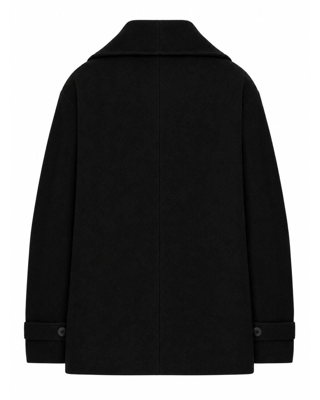 Transit Black Double-Breasted Knit Jacket