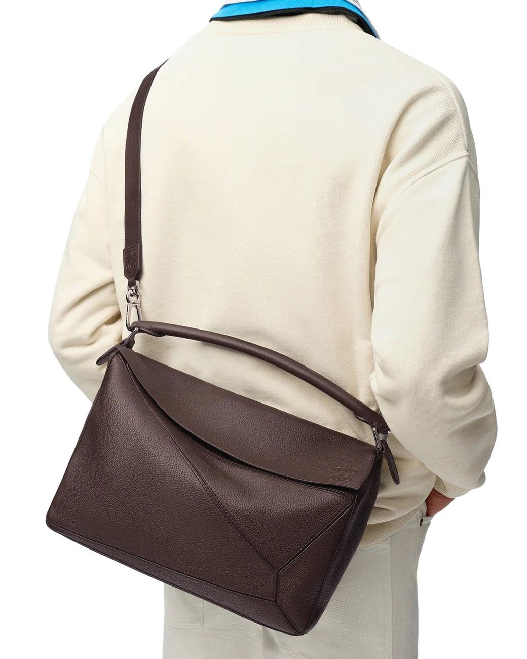 Loewe Brown Large Puzzle Bag for men