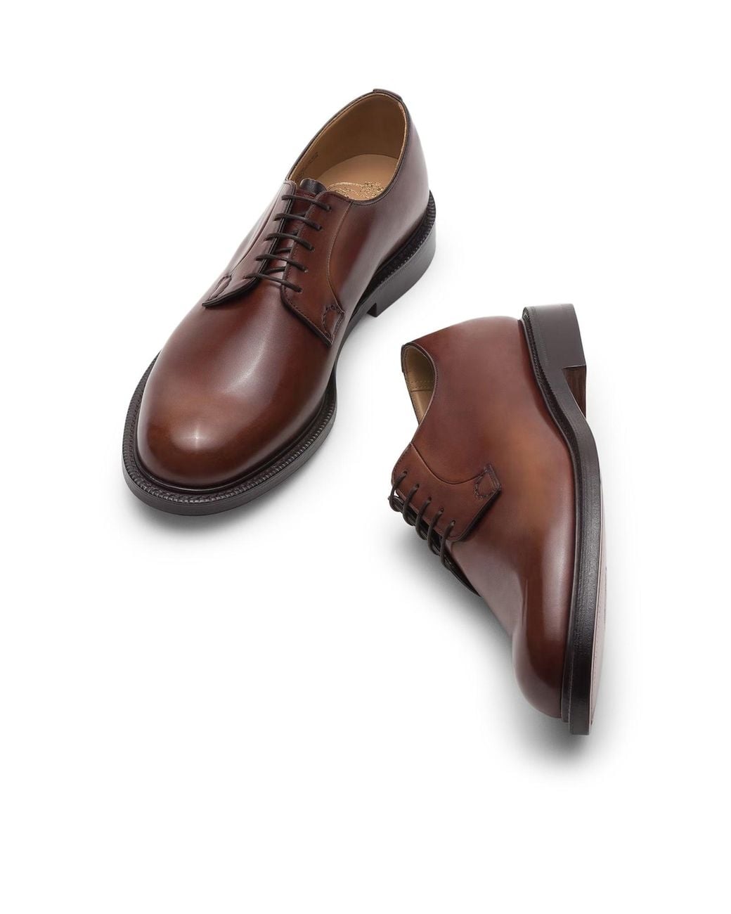 Church's Brown Shannon Leather Derby Shoes for men