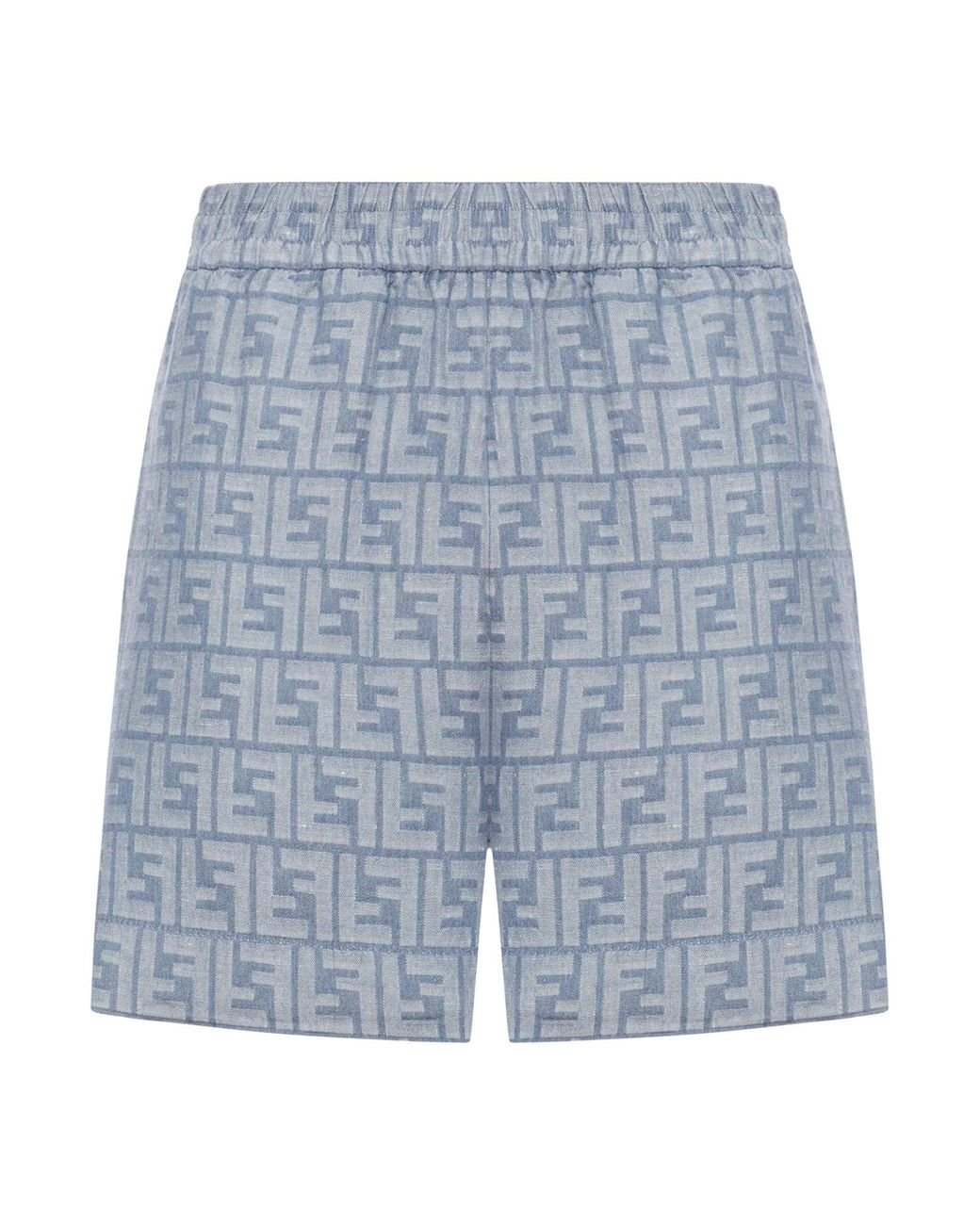 ブラジャー FENDI SHORTS FF CHAMBRAY Shorts Denim Blue | Fendi