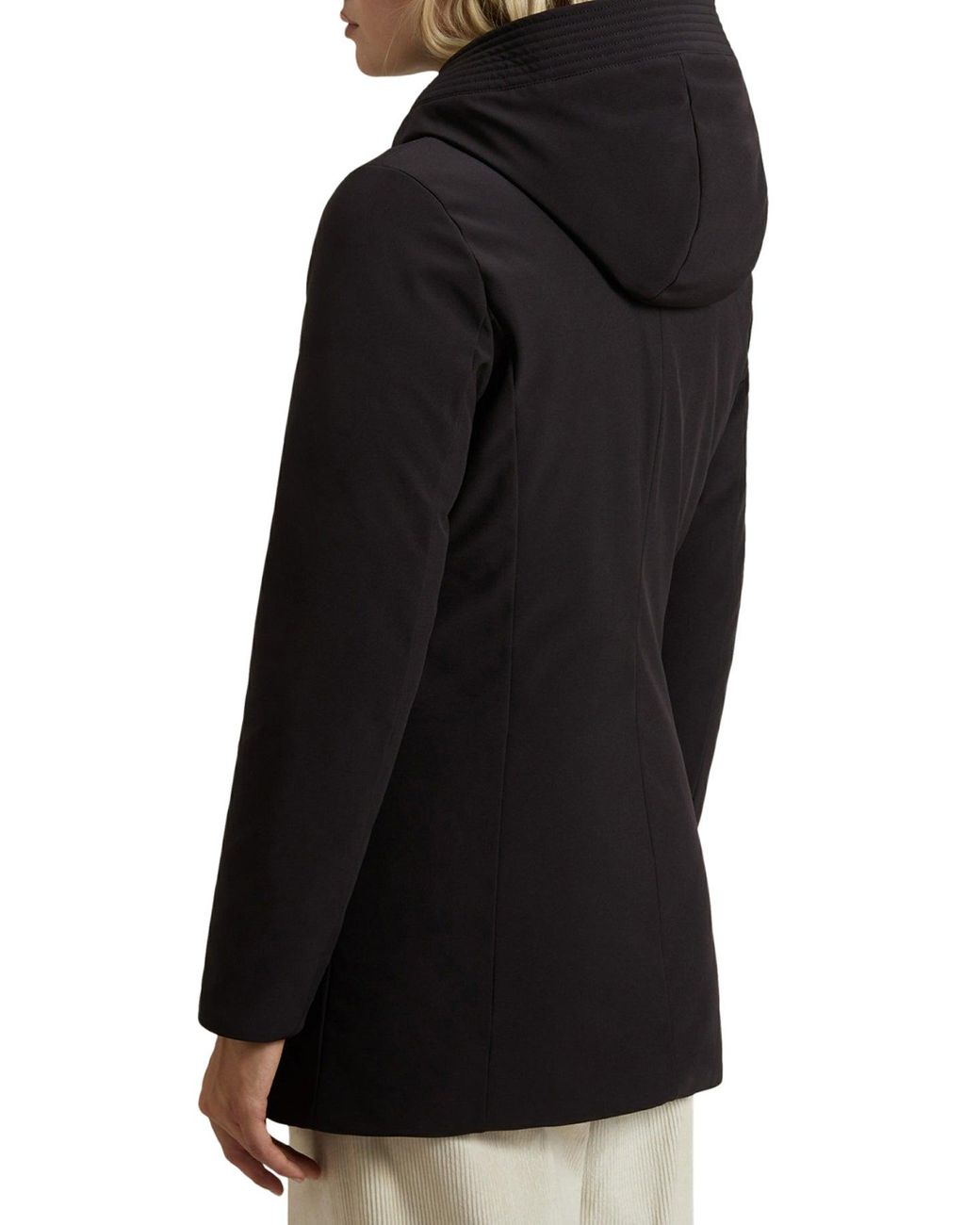 Woolrich Blue Firth Parka In Tech Softshell