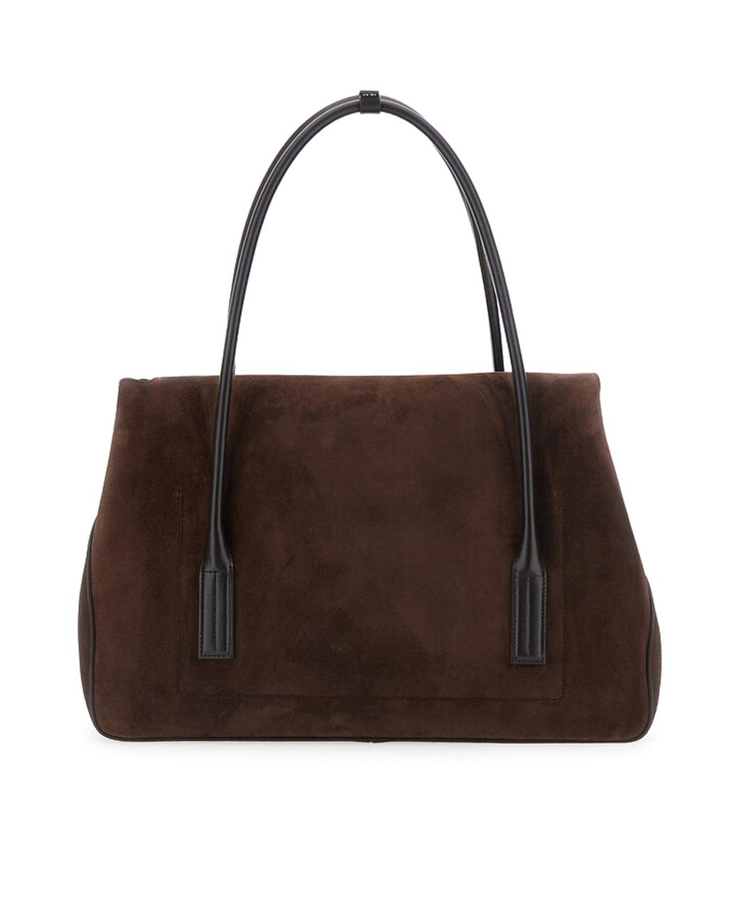 Tom Ford Brown Large Eclipse Suede Bag