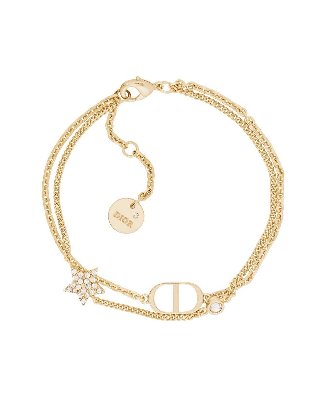 Dior Petit Cd Double Bracelet in Metallic | Lyst