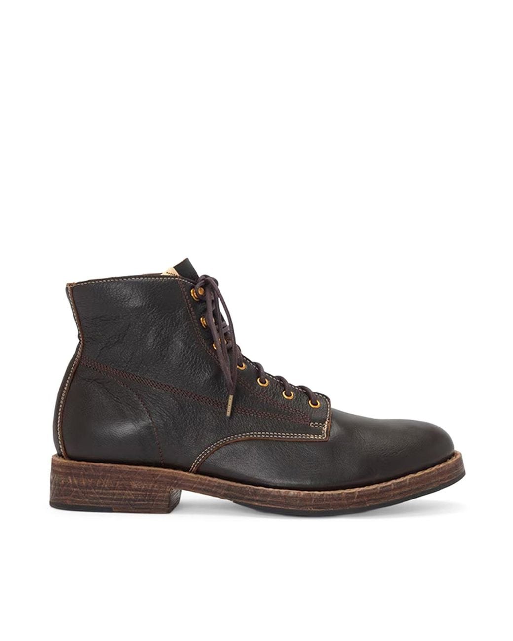 Visvim Brown Virgil Boots-Folk for men
