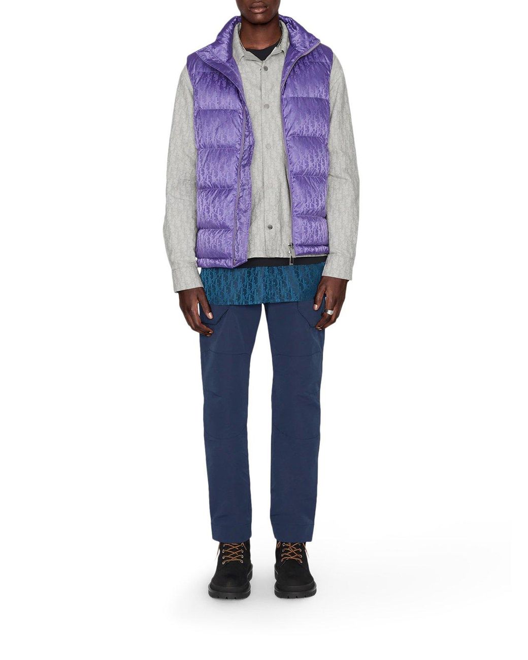 Dior Dior Oblique Sleeveless Down Jacket for Men Lyst Canada