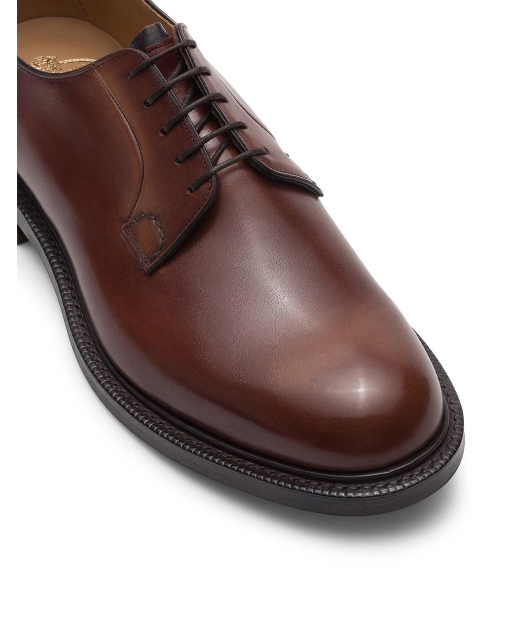 Church's Brown Shannon Leather Derby Shoes for men