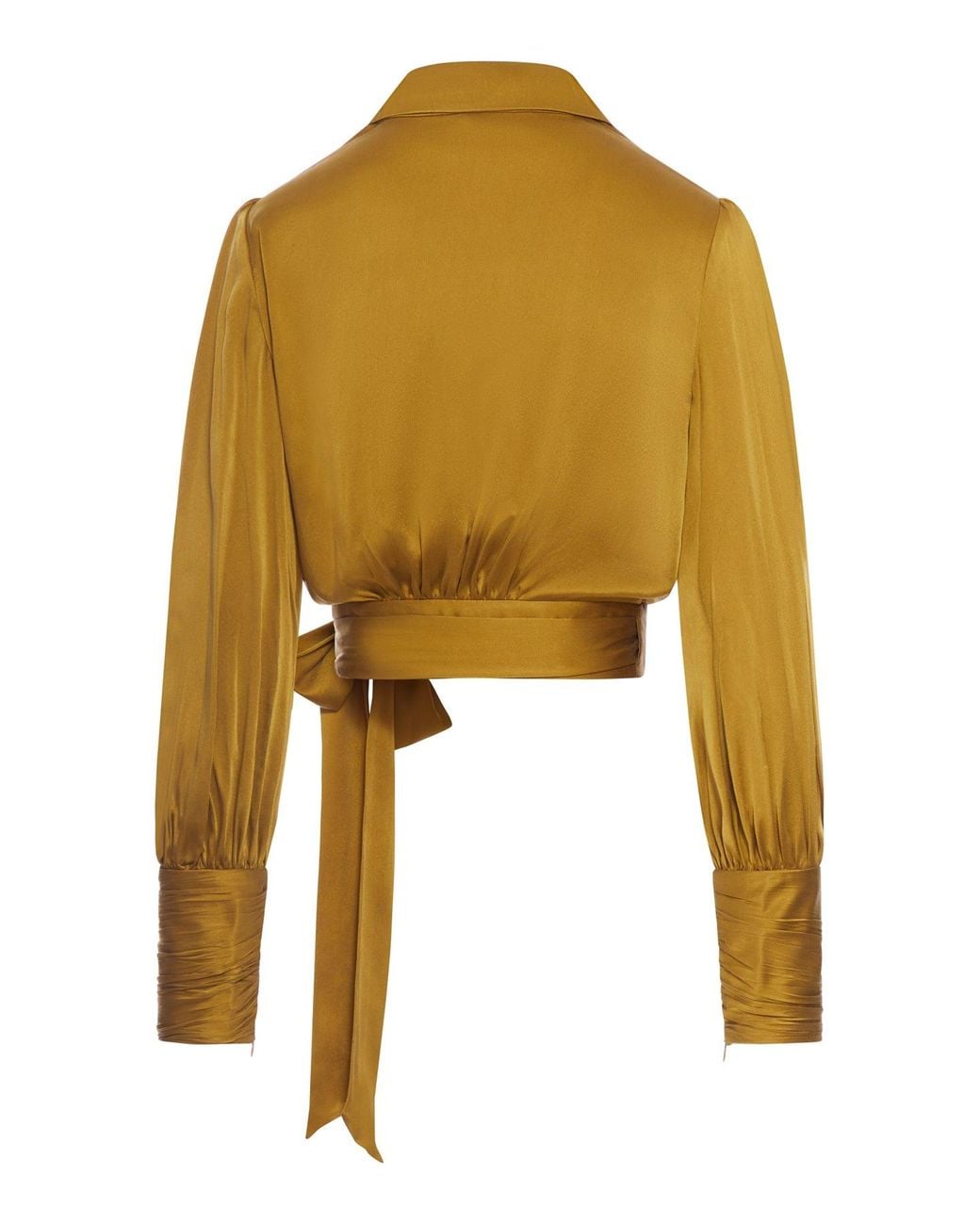 Zimmermann Yellow Wrap Blouse