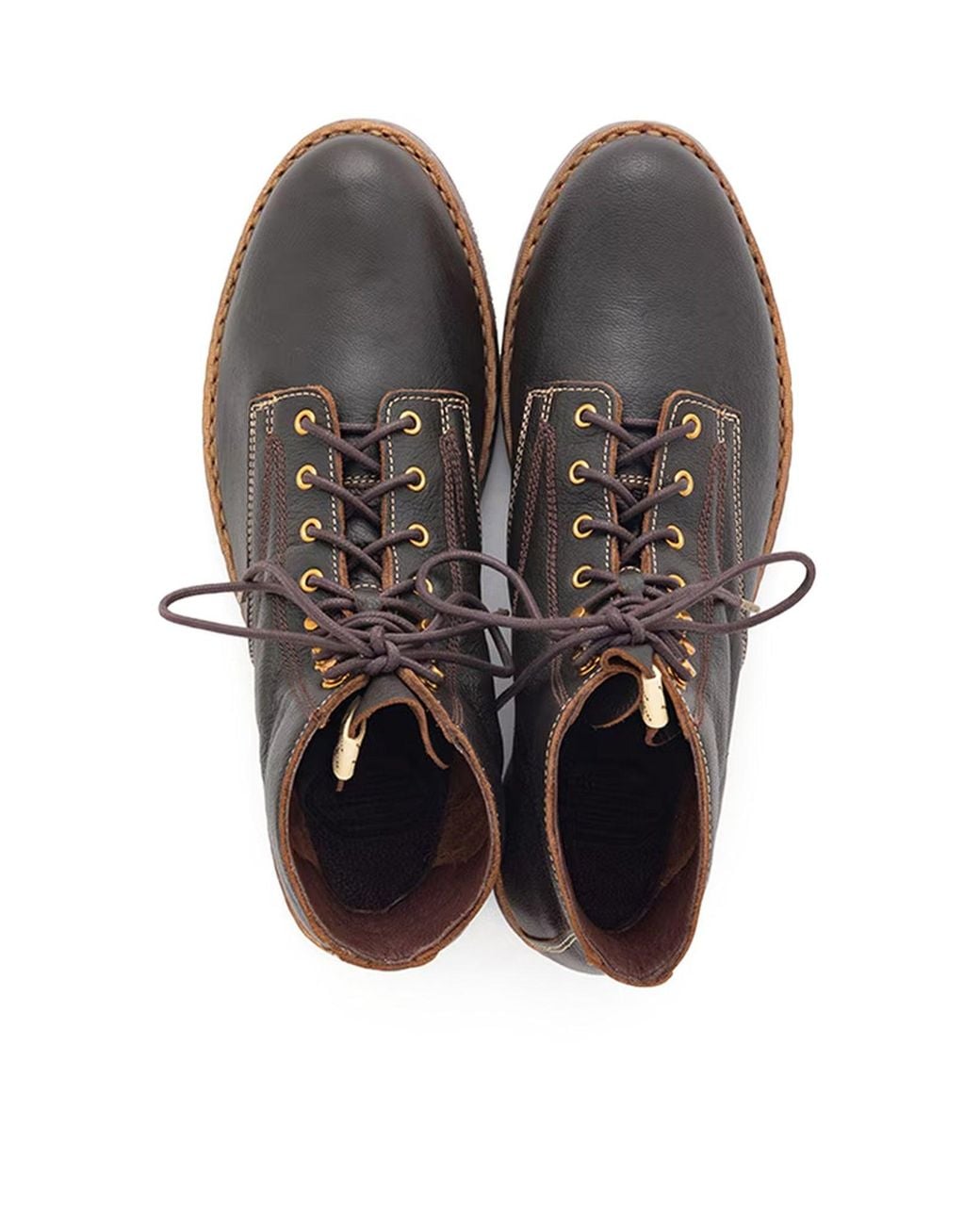 Visvim Brown Virgil Boots-Folk for men