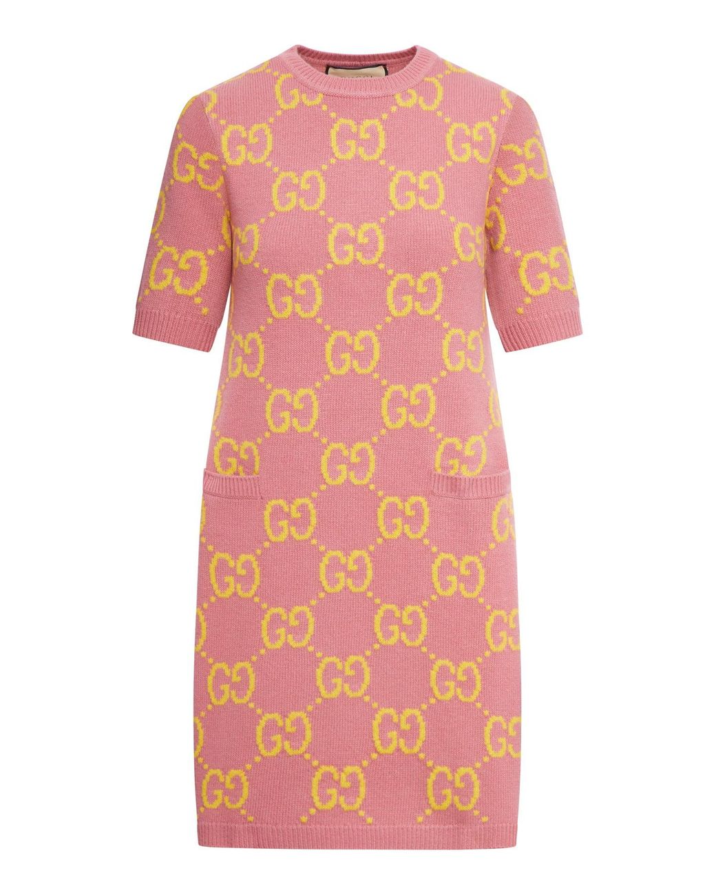 希少3Lサイズ◆GUCCI GG Jaquard Knit Dress GG wool jacquard mini dress in black and white | GUCCI® US