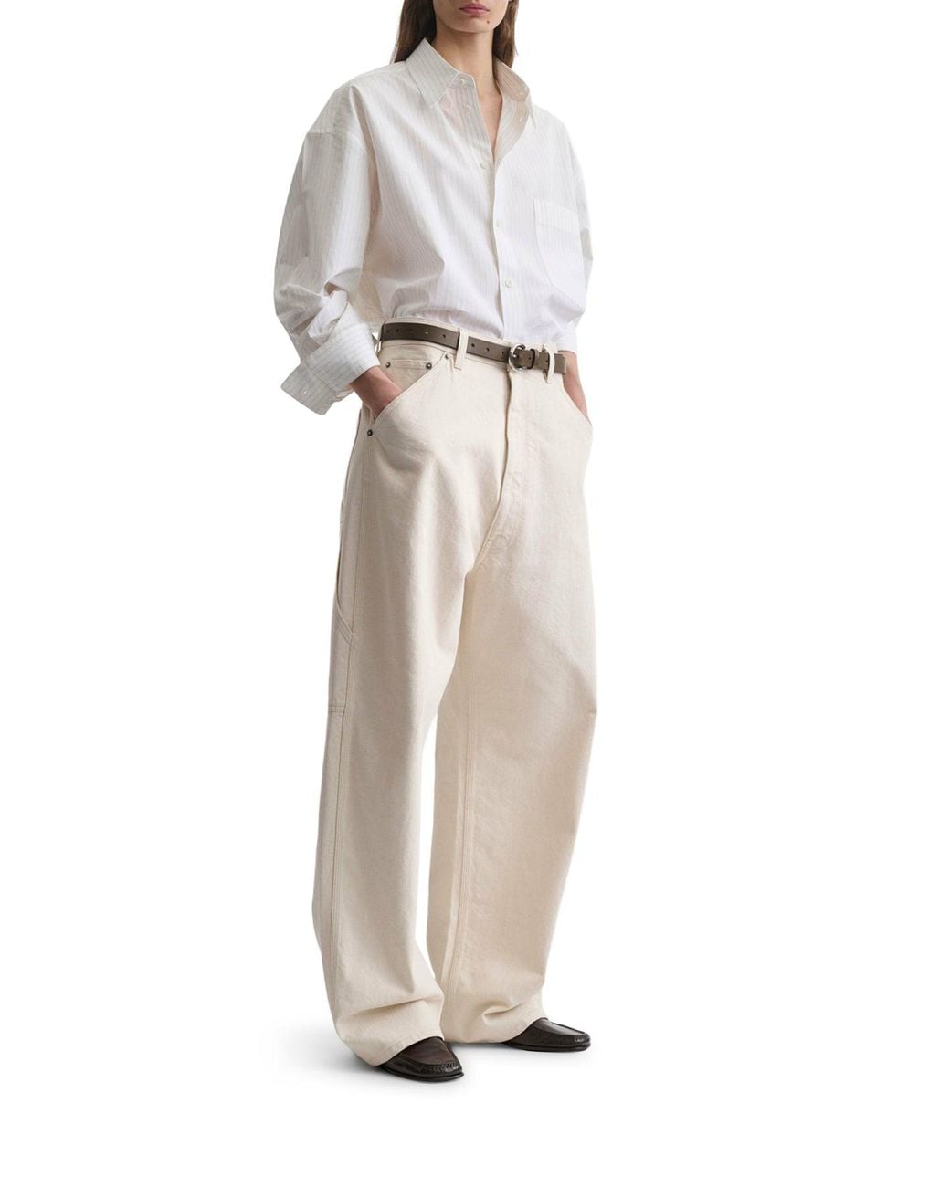 Phoebe Philo White Carpenter Jeans