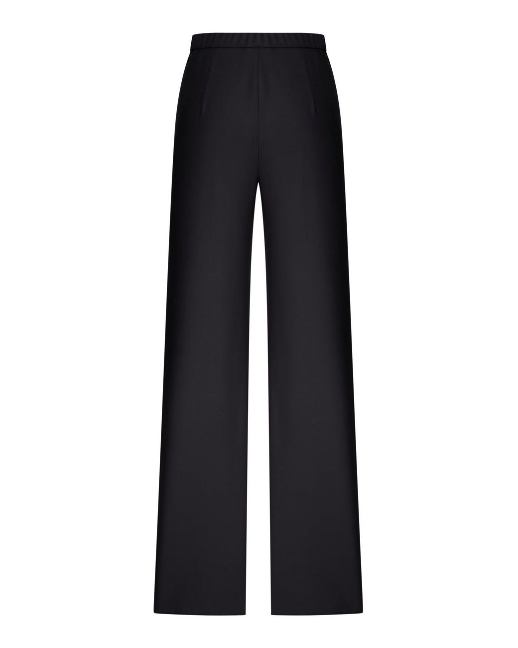Max Mara Blue Wool Drawstring Trousers