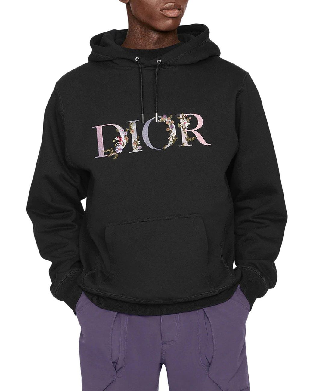 Dior Oversize Dior Flowers Hoody in Black for Men | Lyst UK
