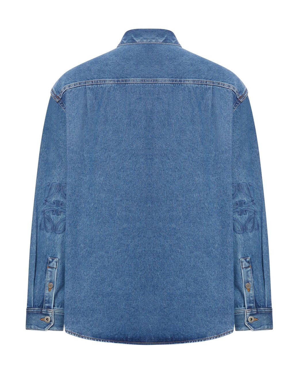 Loewe Blue Denim Anagram Overshirt for men