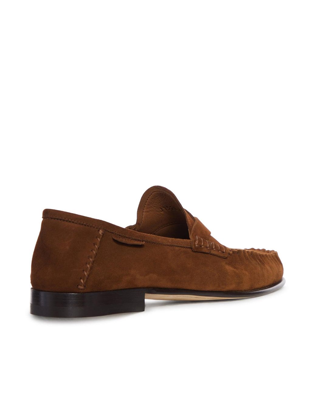 Tom Ford Brown Ripley Suede Loafer With Braided Band for men