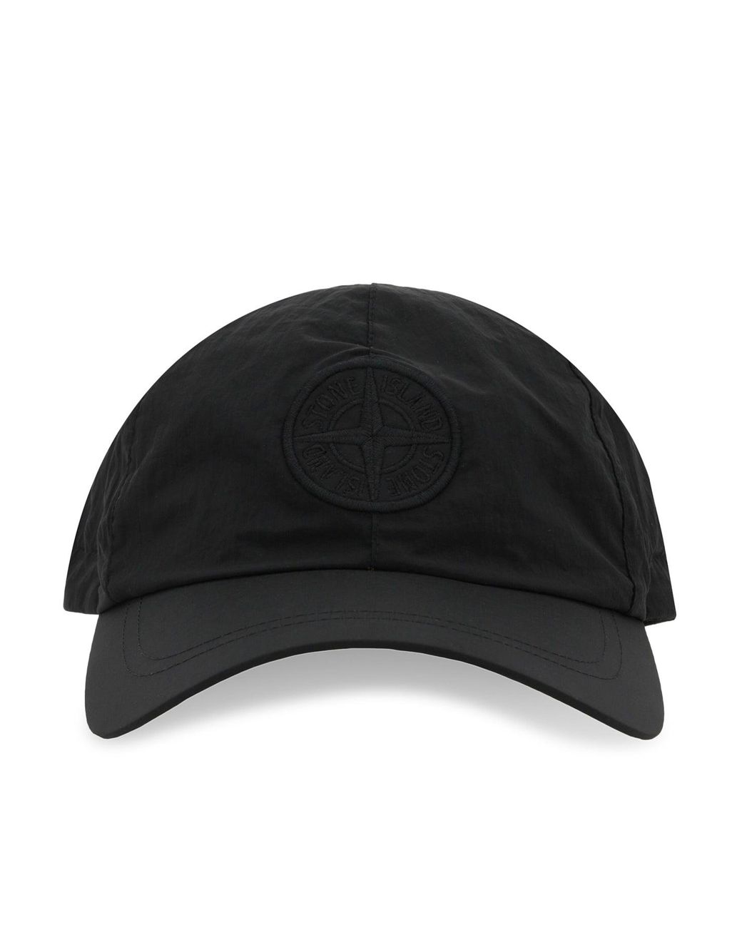 Stone Island Compass Logo Baseball Cap in Black for Men | Lyst UK