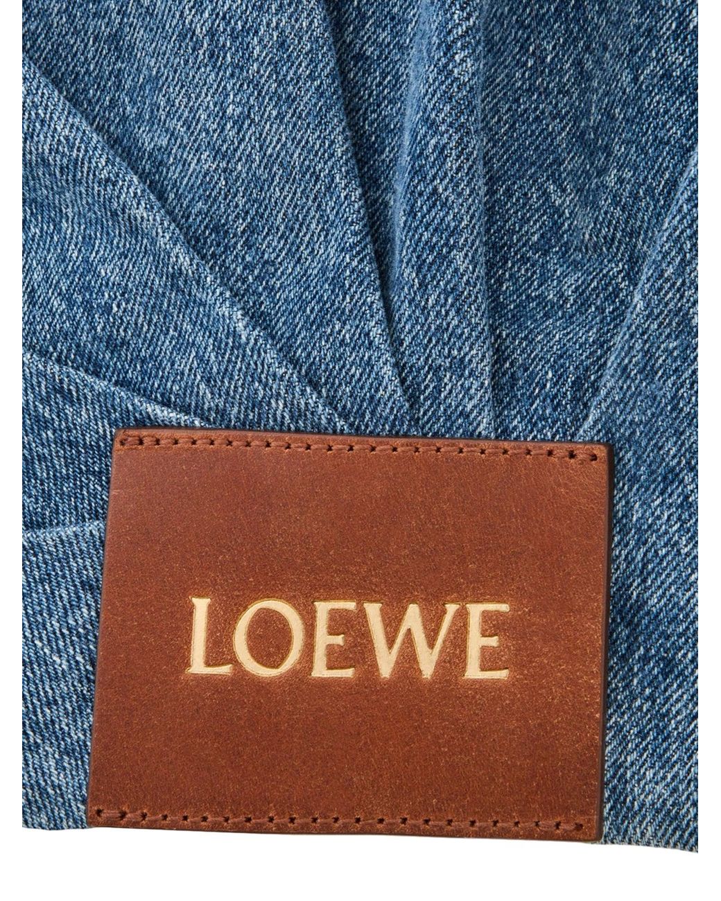 Loewe Blue Draped Denim Jacket