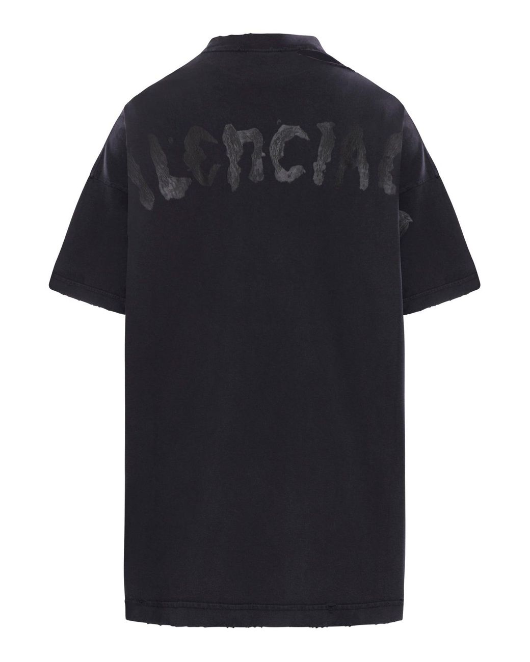 Balenciaga Painted Vintage Oversize T-Shirt in Black | Lyst