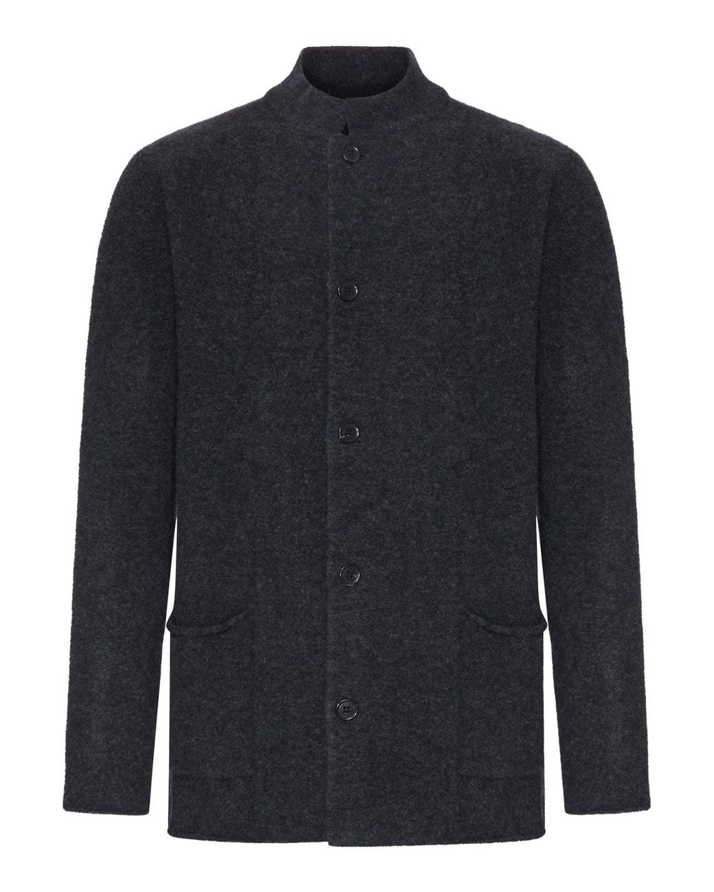 Roberto Collina Blue Bouclé Knit Jacket for men