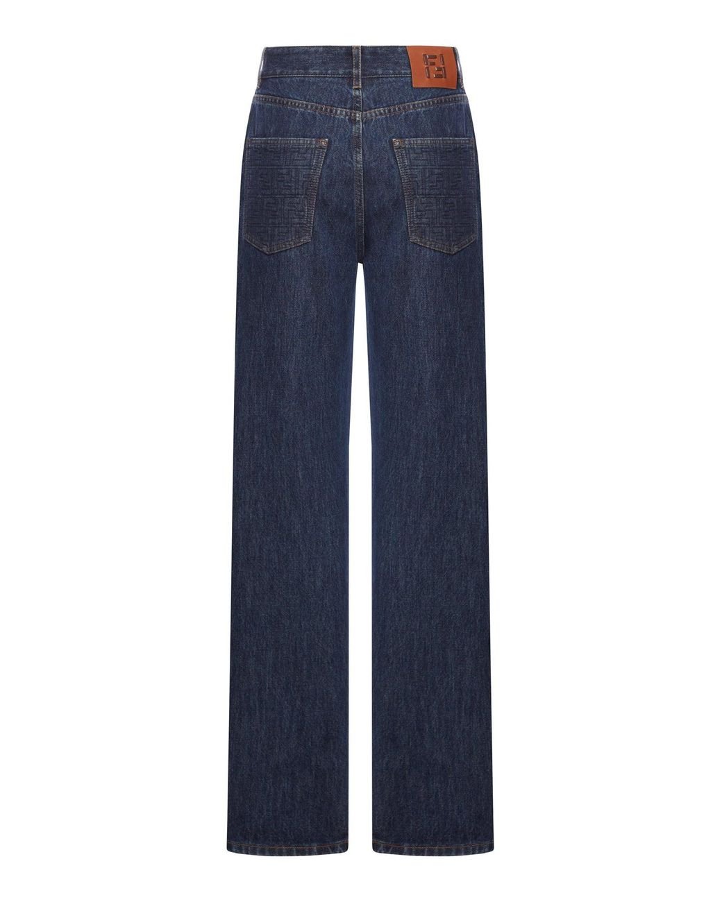 Fendi Blue Long Dark Denim Jeans