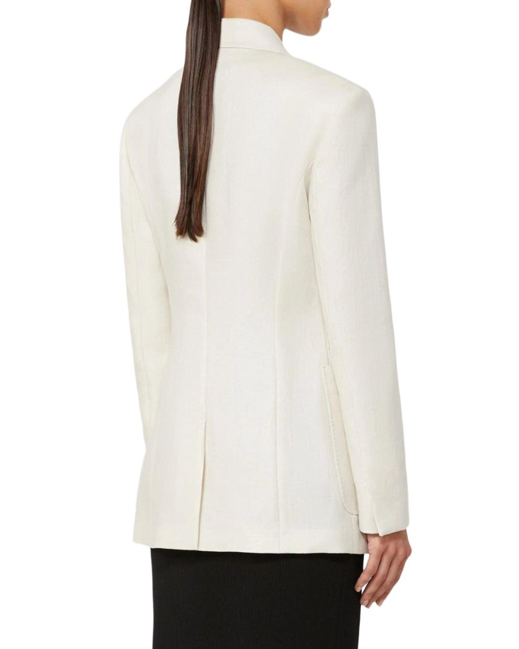 Max Mara White Single-Breasted Volonta Jacket