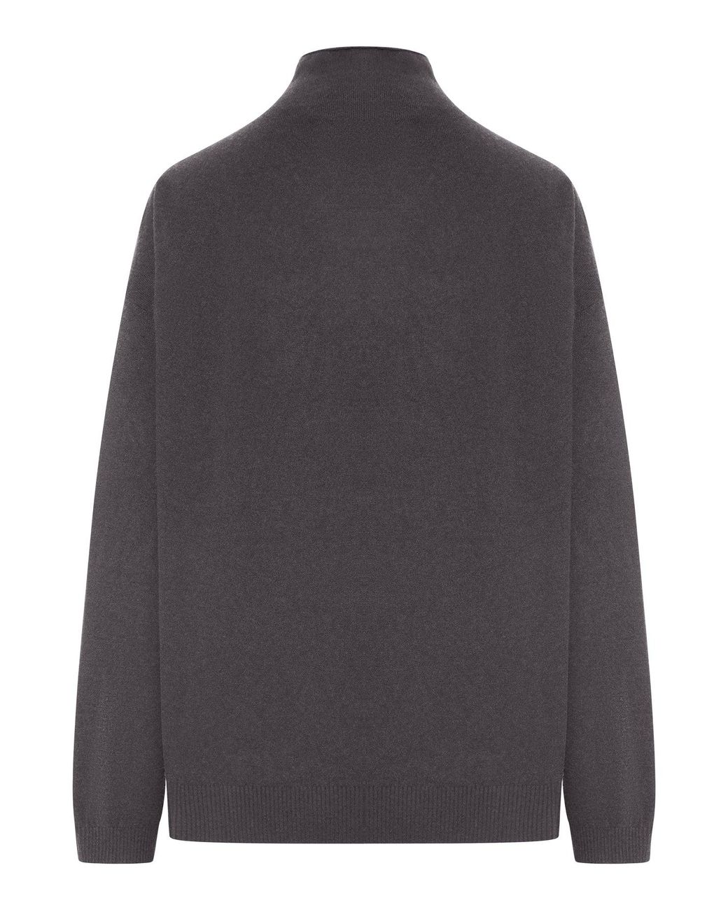 Transit Gray Oversized High-Neck Sweater