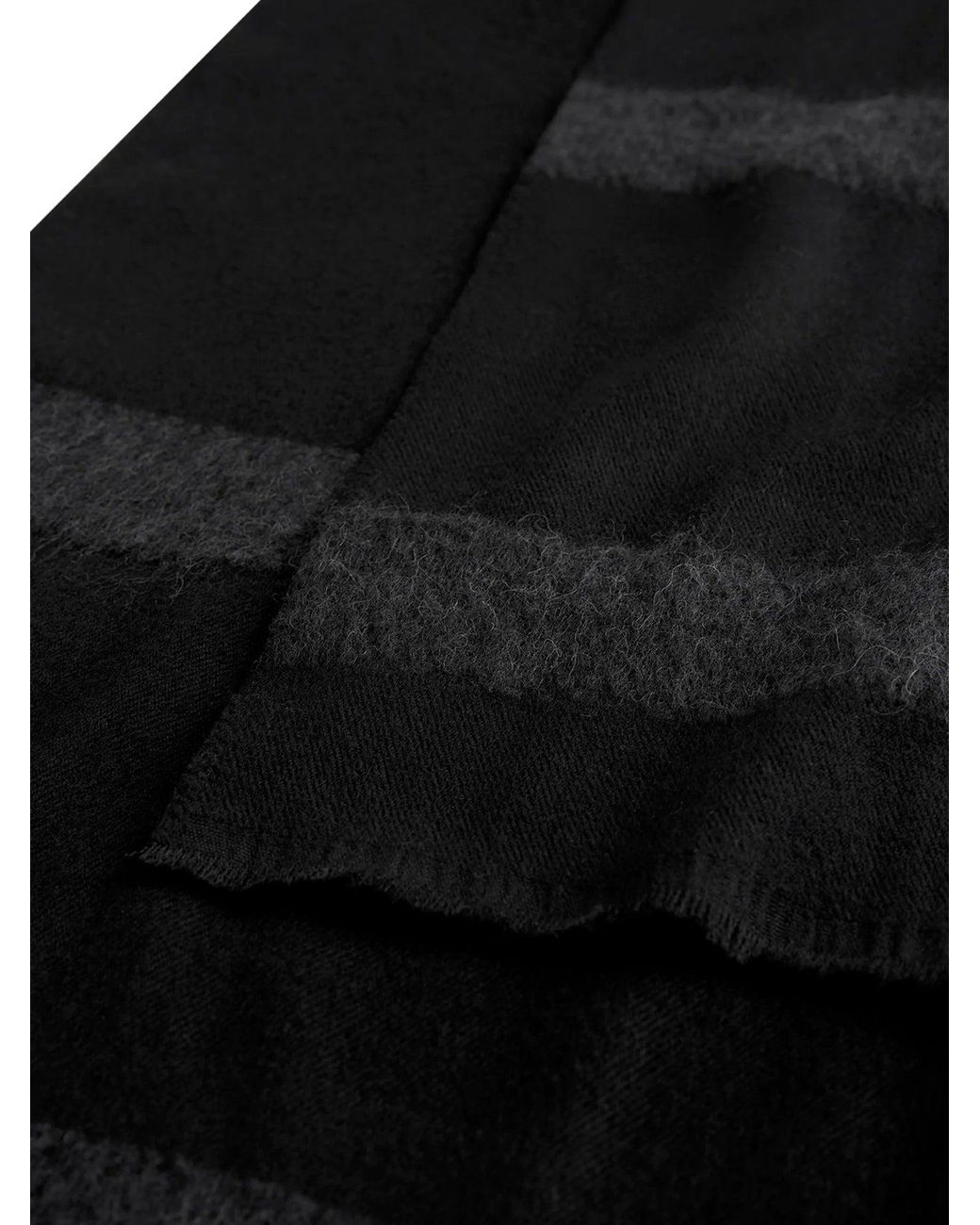 Totême Black Monogram Twill Scarf