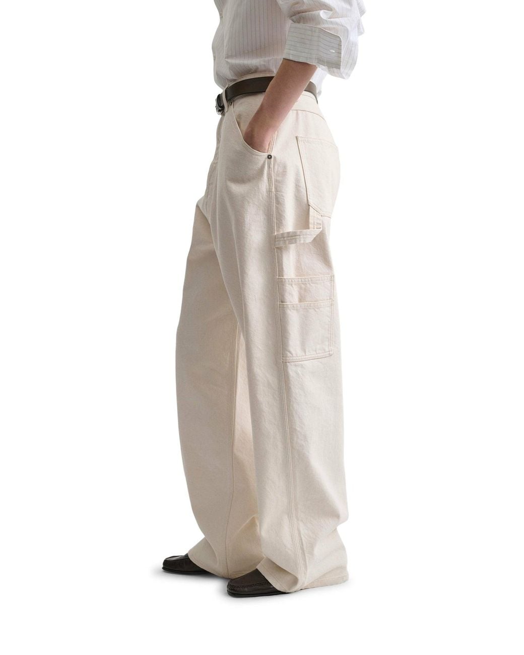 Phoebe Philo White Carpenter Jeans